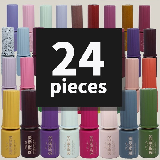 Bling Girl Superior Salon-Quality Nail Gel 18ml*24pieces [ R23SET04 ] BUY 24 GET 18 FREE